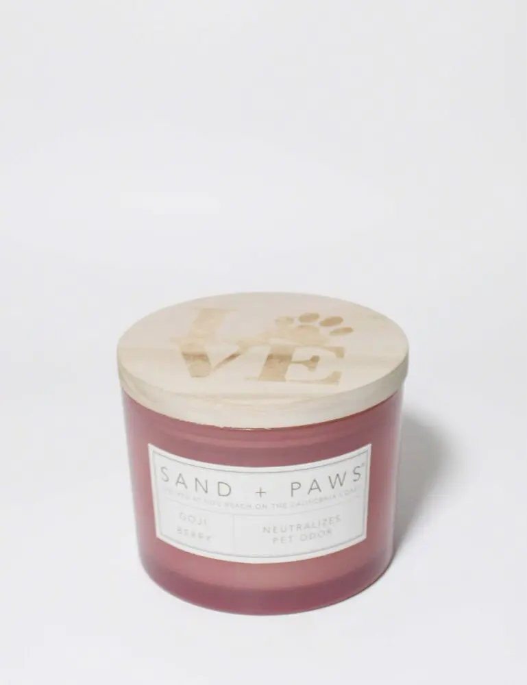 Sand + Paws Goji Berry 12 Oz Scented Candle