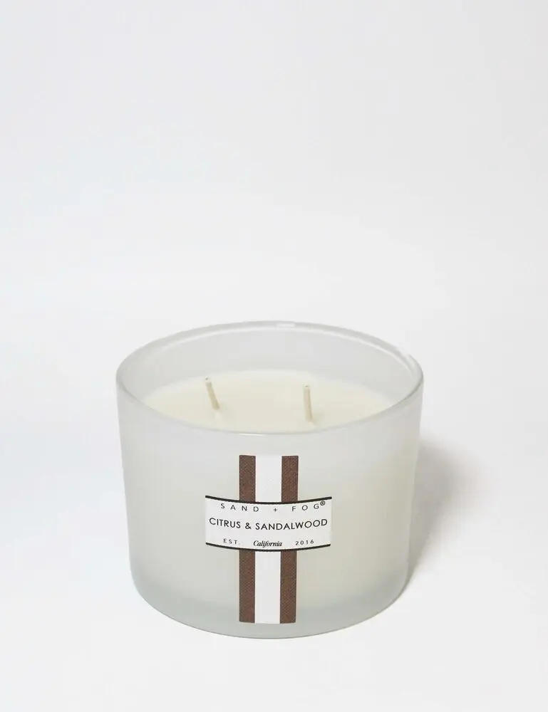 Citrus & Sandalwood 12 Oz Scented Candle - Image 3