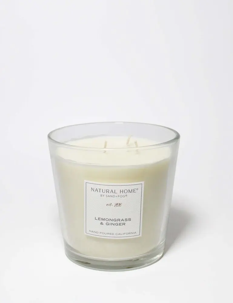Lemongrass & Ginger Natural Home 31 Oz Scented Candle - Image 3