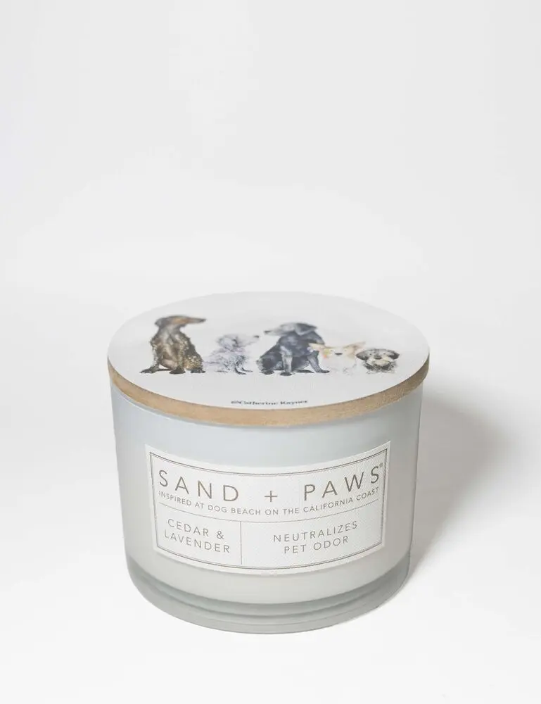 Sand + Paws Cedar & Lavender 12 Oz Scented Candle