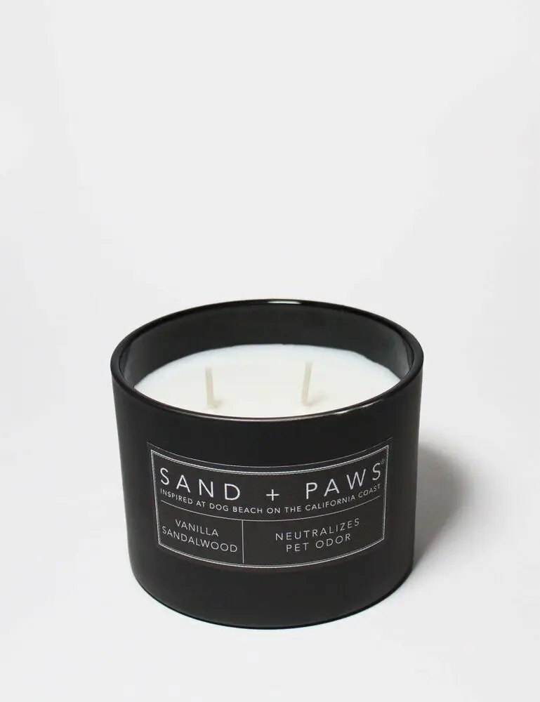 Sand + Paws Vanilla Sandalwood 12 Oz Scented Candle - Image 4