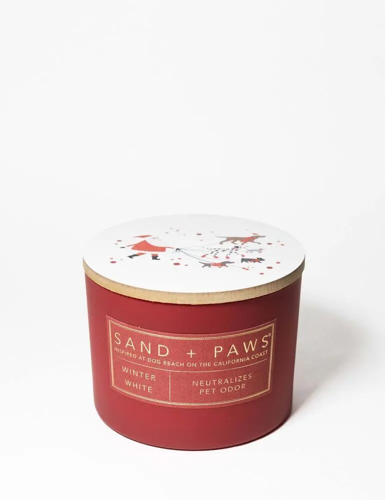 Sand + Paws Winter White 12 Oz Scented Candle