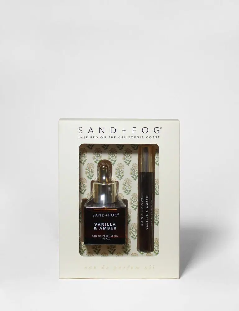 Perfume Oil Rollerball And Perfume Dropper Set - Vanilla & Amber