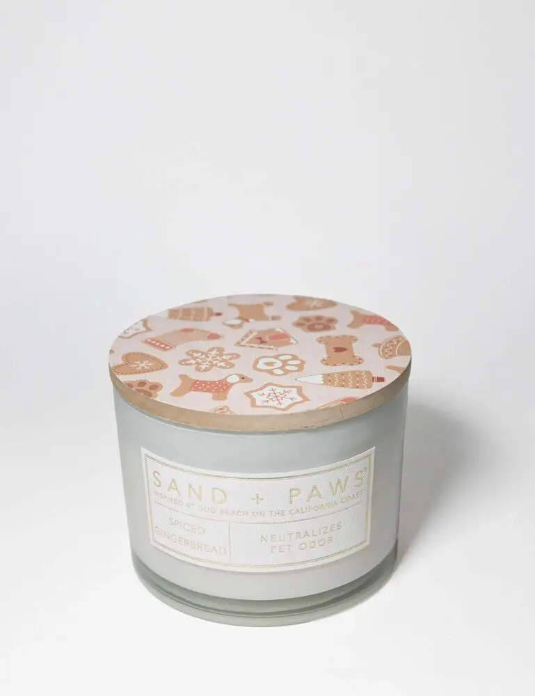 Sand + Paws Spiced Gingerbread 12 Oz Scented Candle