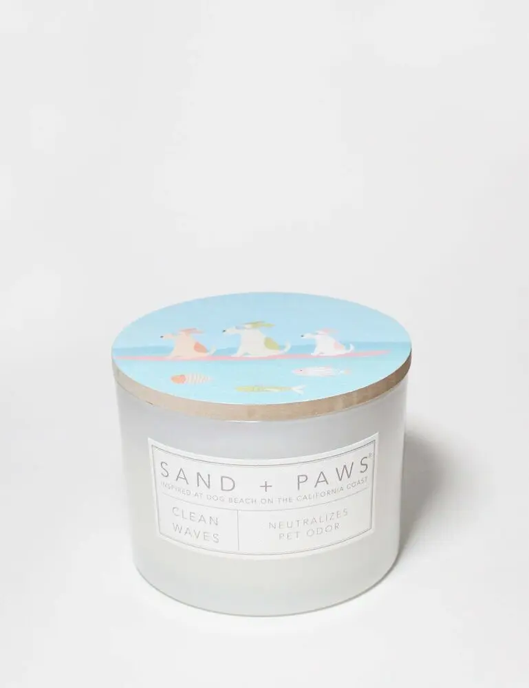 Sand + Paws Clean Waves 12 Oz Scented Candle