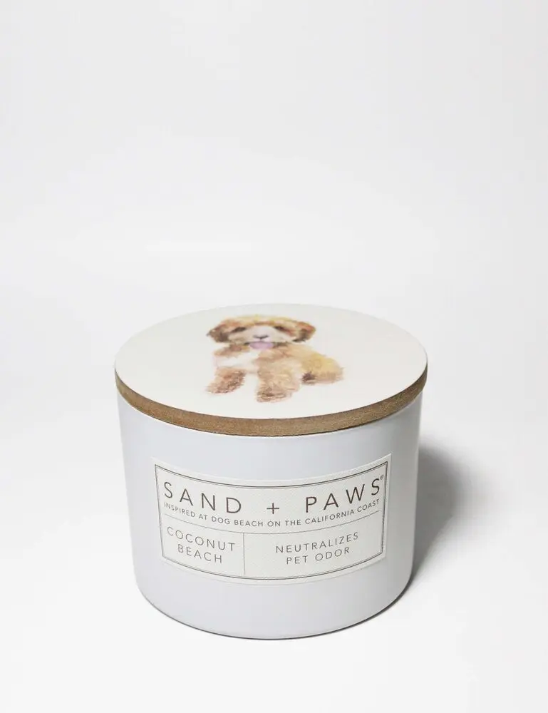 Sand + Paws Coconut Beach 12 Oz Scented Candle