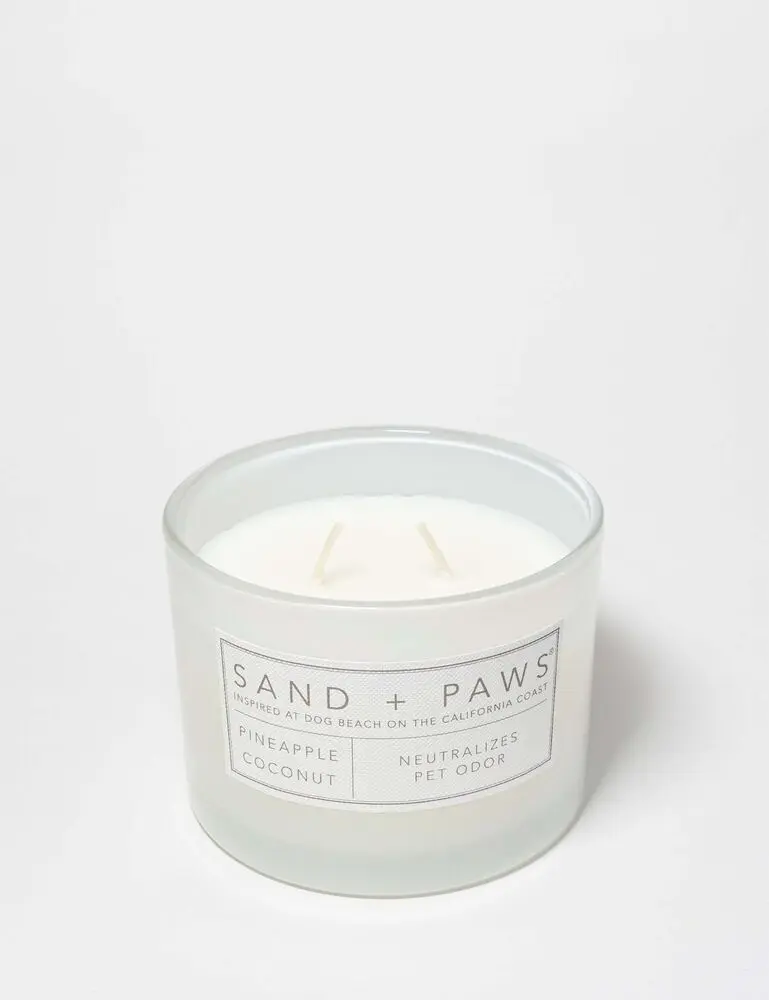 Sand + Paws Pineapple Coconut 12 Oz Scented Candle - Image 4