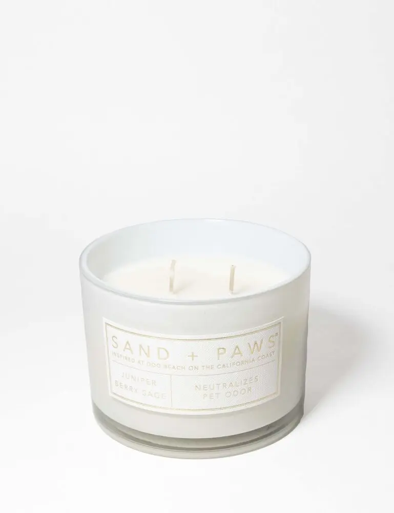Sand + Paws Juniper Berry Sage 12 Oz Scented Candle - Image 3